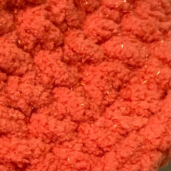 Dark, coral sparkle, super soft, squishy, bucket hat, three seasons, chic hat - Picture 8 of 8